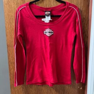 Harley-Davidson Women’s Red Long Sleeve Top